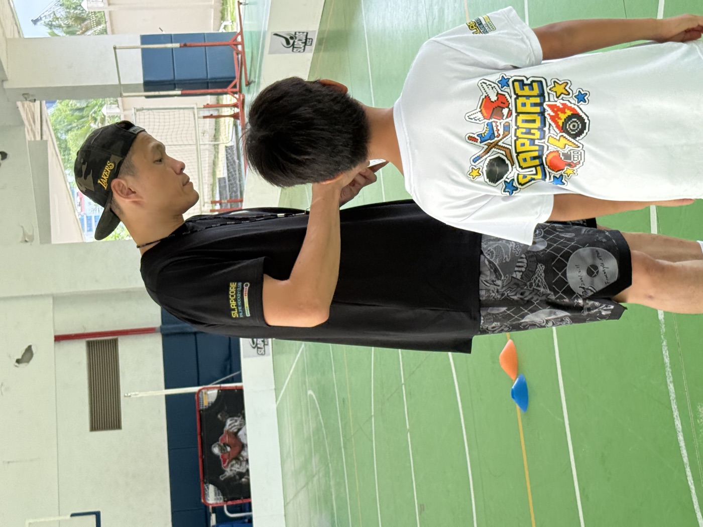 Kids skating and playing inline hockey in Ho Chi Minh City